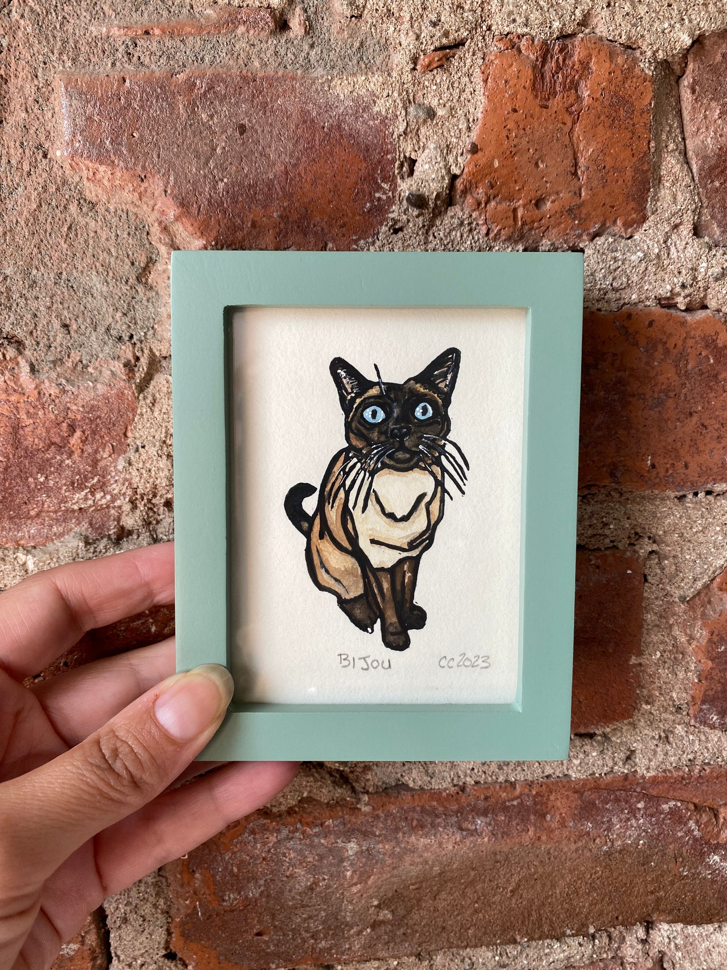 Work in Progress Custom Pet Portrait Painting