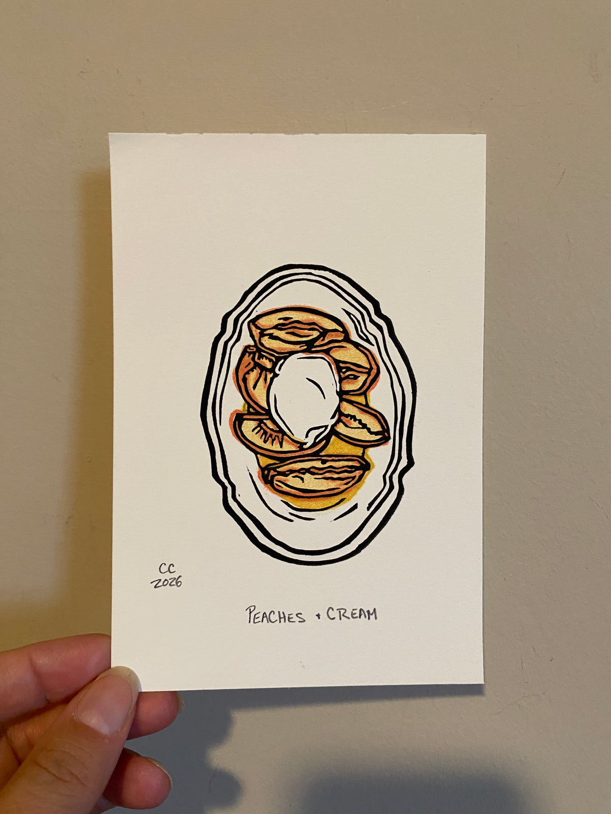 $5 đ Peaches & Cream Print