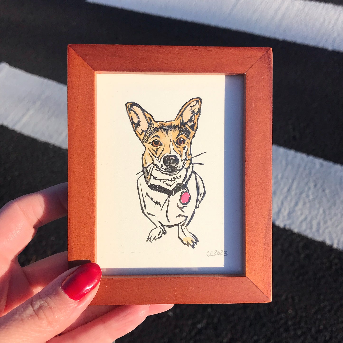 Work in Progress Custom Pet Portrait Painting