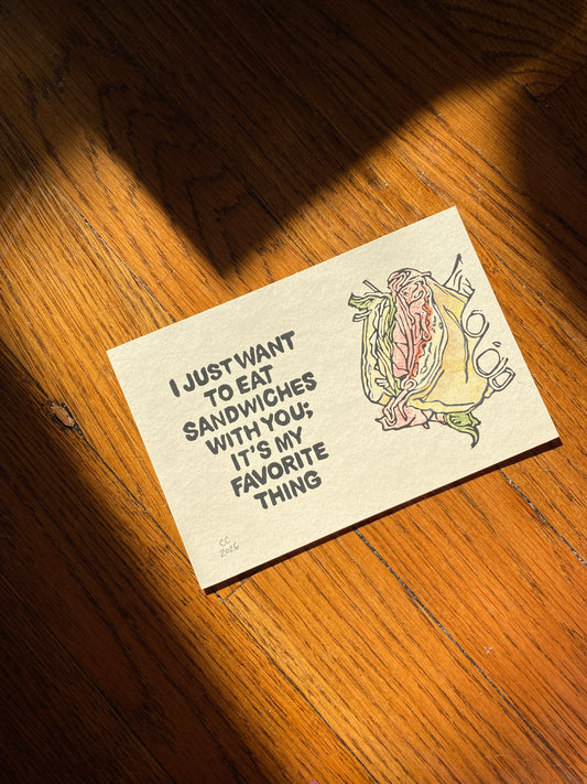 4x6 Sandwiches ❤️ original print